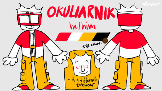 okuliarnik ref sheet!! can't you see i love the twin brothers?